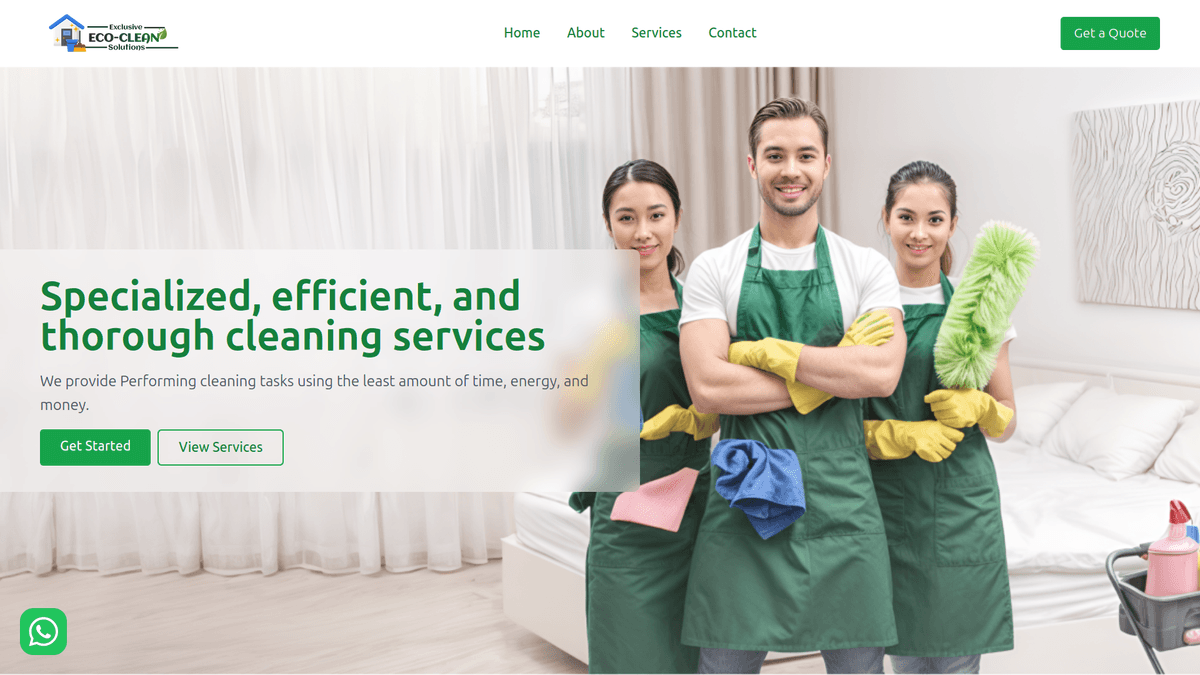 Cleaning Services Website